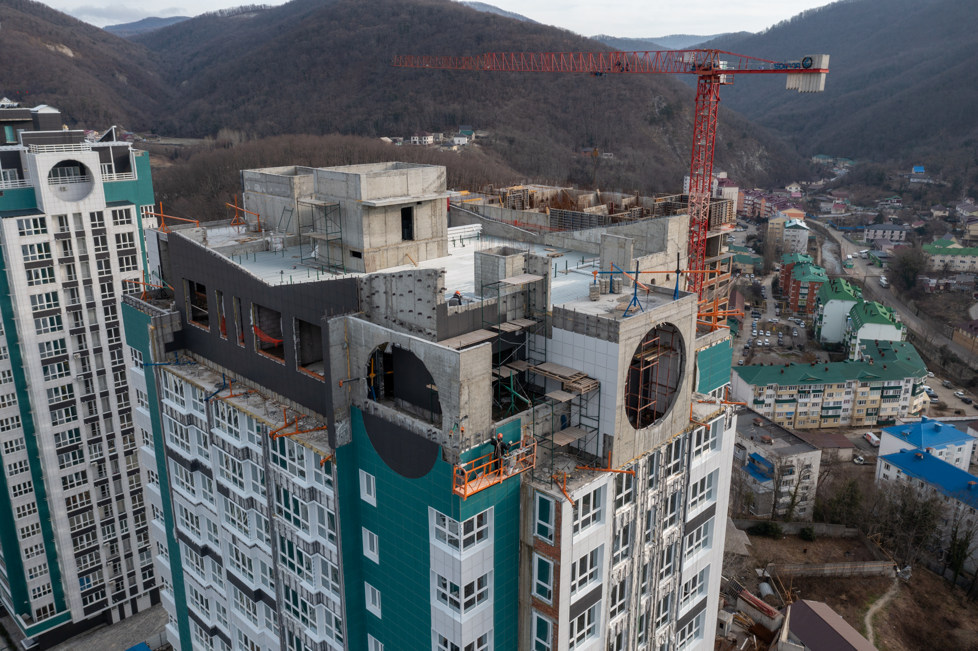 Стройка, литер 1, Февраль 2023