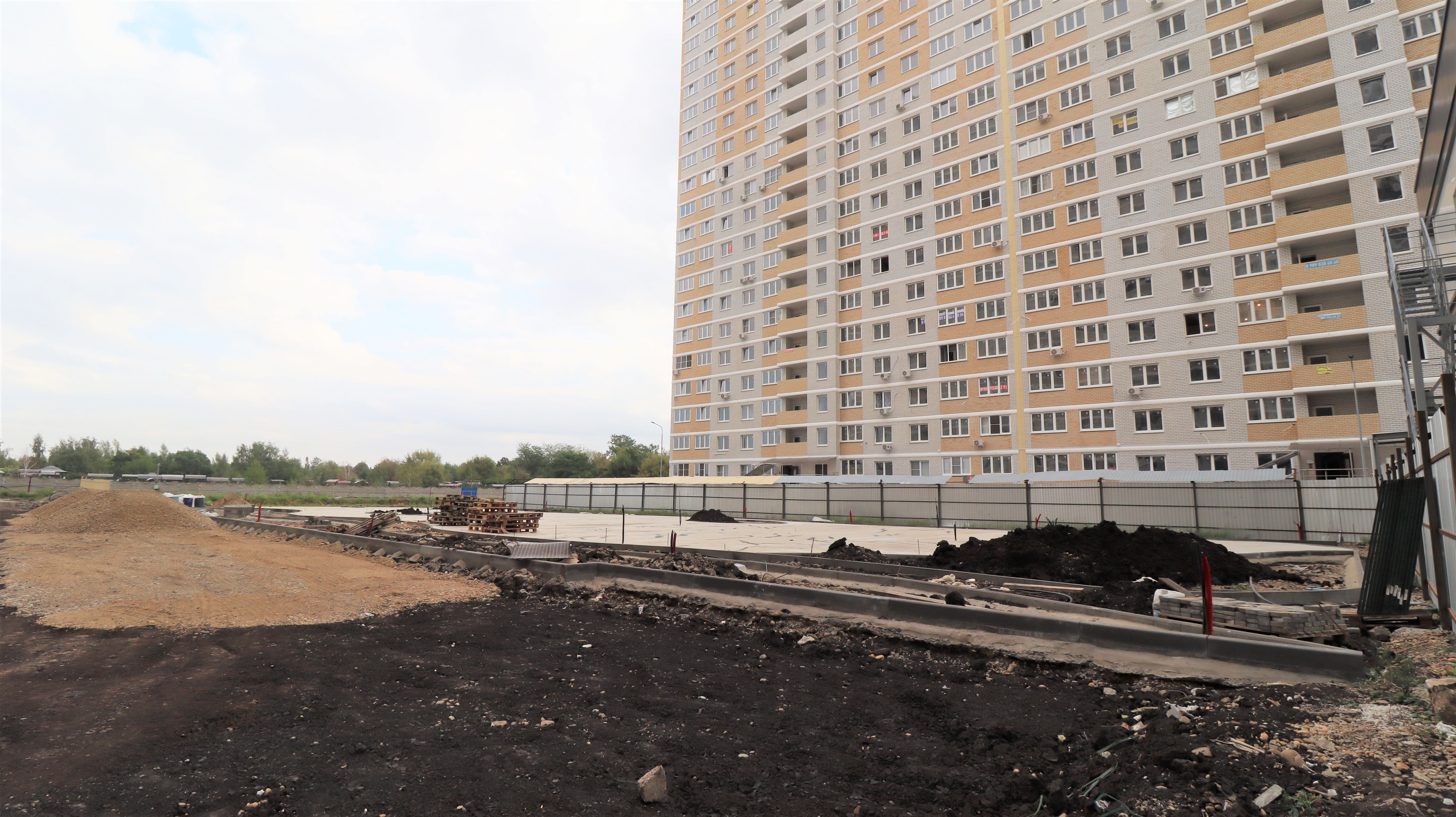 Стройка, литер 9, Сентябрь 2023