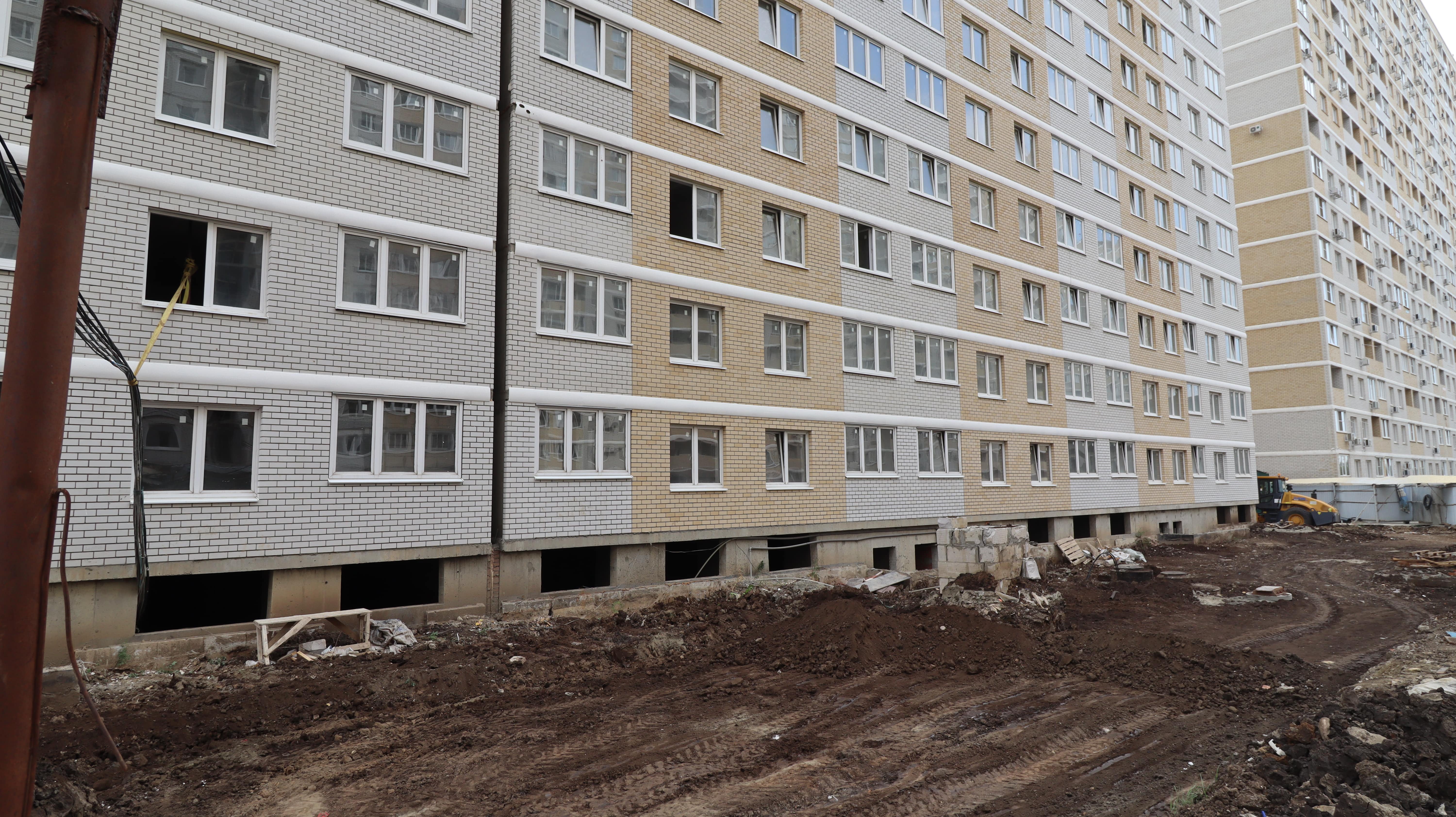 Стройка, литер 8, Сентябрь 2023