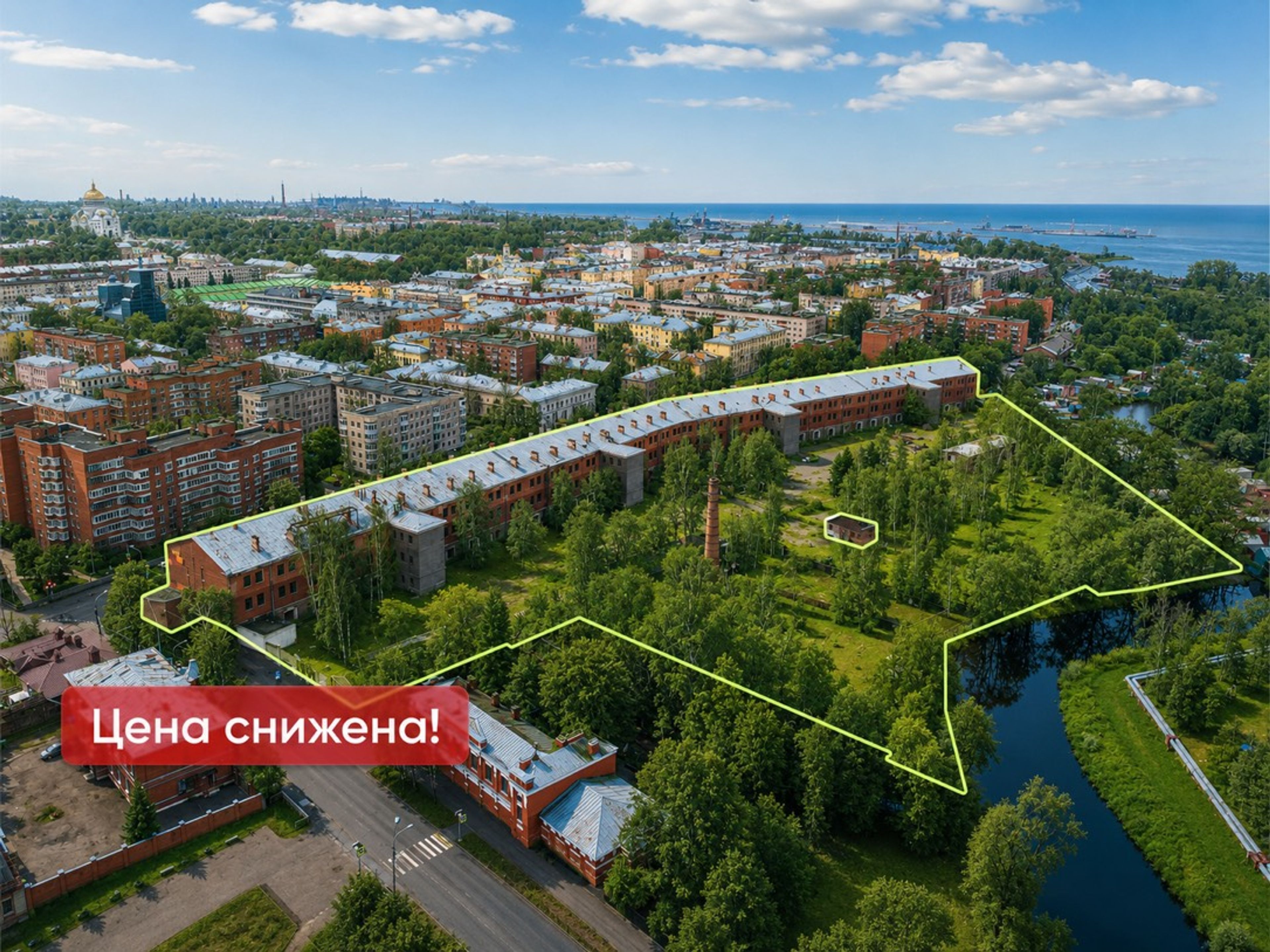 Казарма оборонительная 2-я западная (Кронштадтская) с полубашней