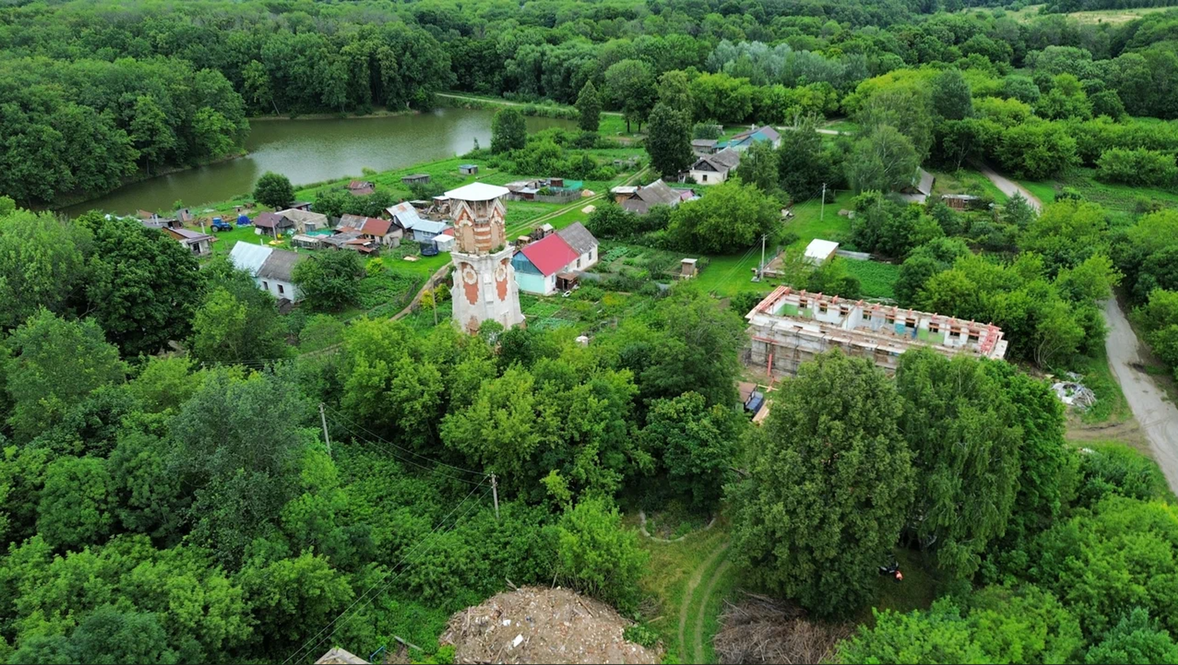 Парк, фруктовые сады и пруды усадьбы Муромцевых
